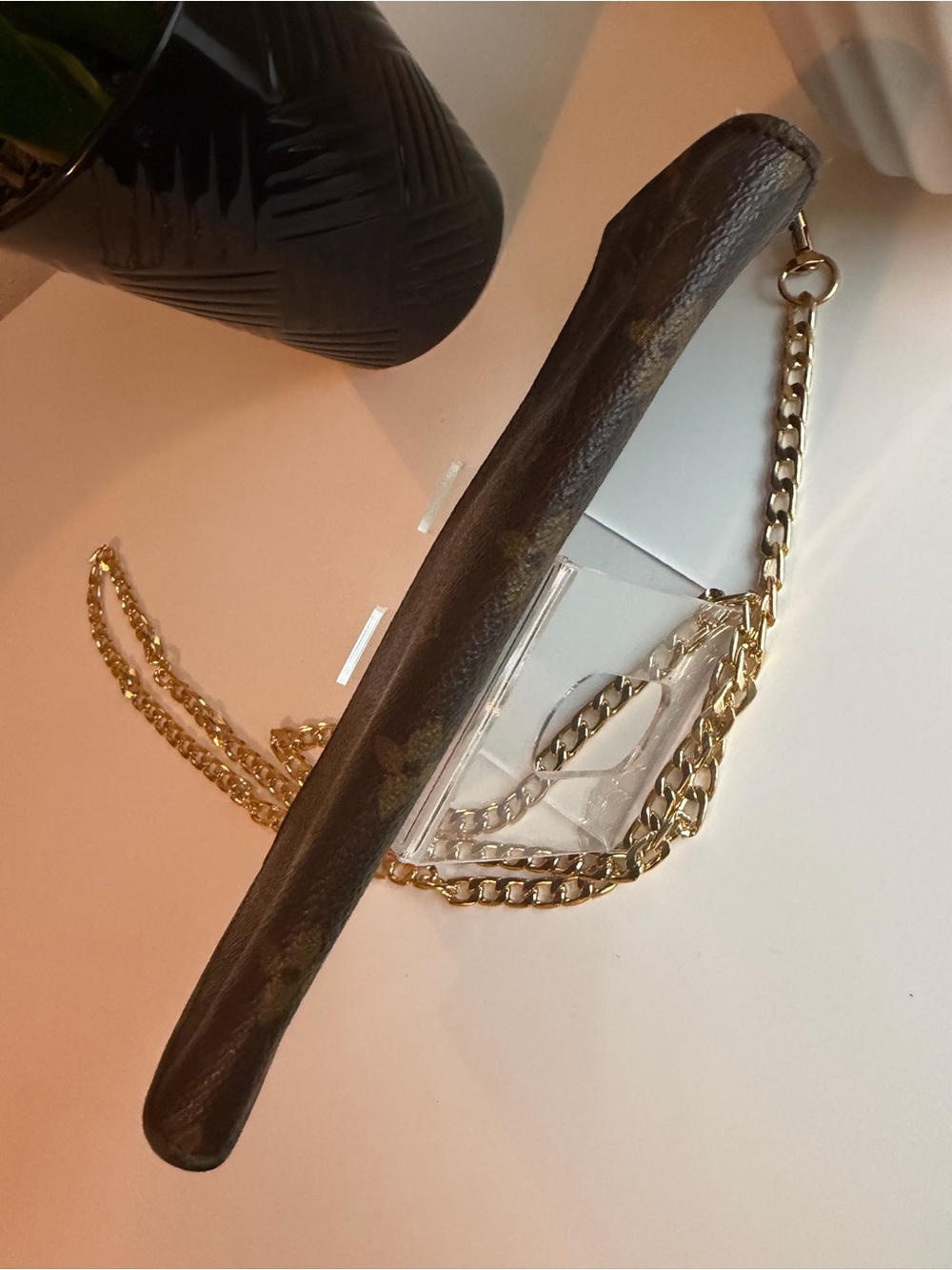 Authentic Louis Vuitton Brown Monogram Crossbody Clutch/Pouch - Picture 7 of 15